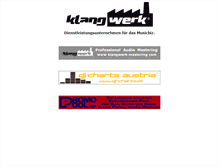 Tablet Screenshot of klangwerk.net